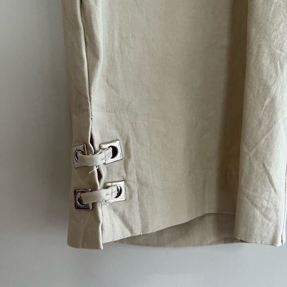 Swing Control 13" Eyelet Masters Tummy Control Shorts in Stone Light Beige, 8 - Picture 4 of 8